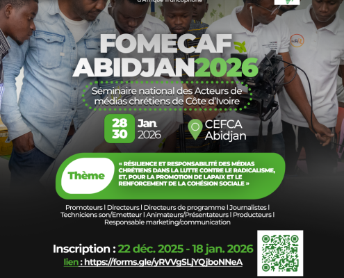 Médias Chrétiens : Médias Ébène et le FOMECAF s'unissent à Abidjan pour former les acteurs de la paix